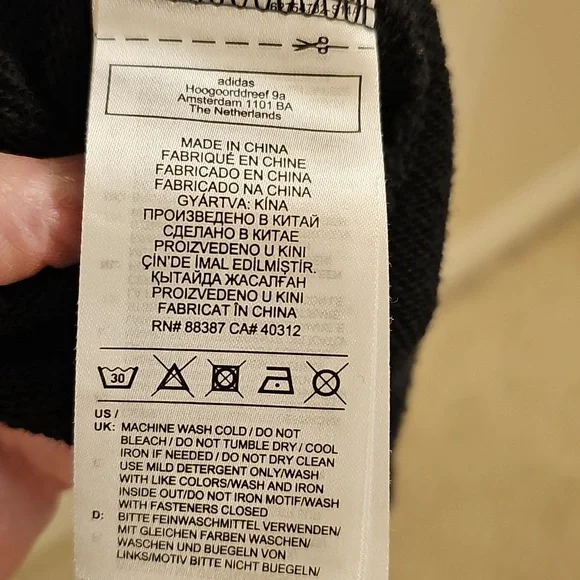 ❤️🖤❤️Adidas Chinese Lunar New Year Black Hoodie Dress - Oversized - Picture 10 of 11